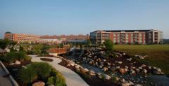 THW | Marquette | View from Waterfall Bridge | Senior Living Design